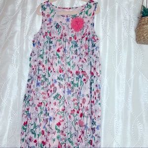 H&M girls floral pleated dress size 7/8